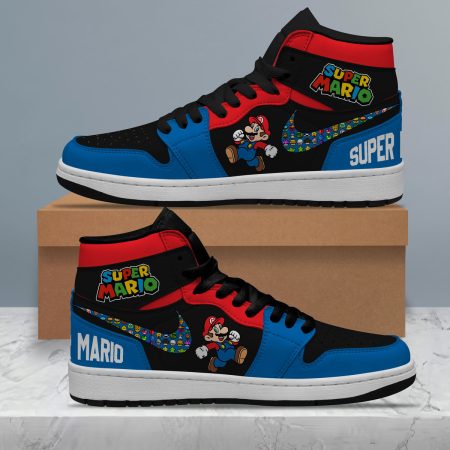 Super Mario AJ1 High Sneakers Shoes For Men And Women