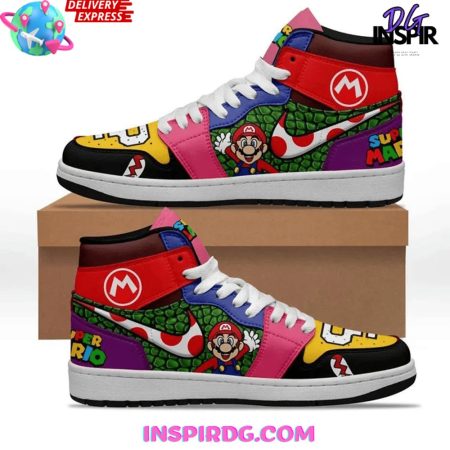 Super Mario AJ1 High Sneakers Shoes For Men And Women