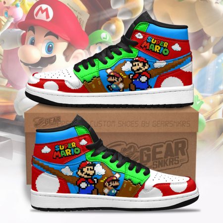 Super Mario AJ1 High Sneakers Shoes For Men And Women