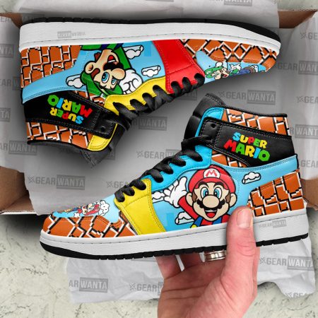 Super Mario AJ1 High Sneakers Shoes For Men And Women