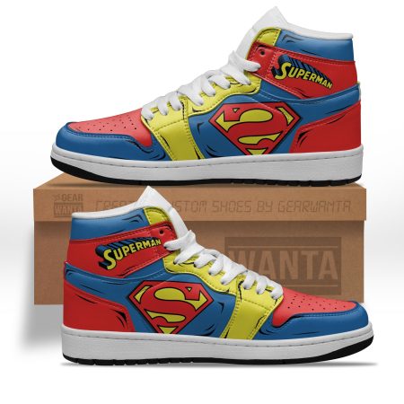 Superman AJ1 High Sneakers Shoes For Men And Women