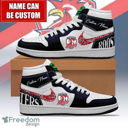 Sydney Roosters AJ1 High Sneakers Shoes For Men And Women