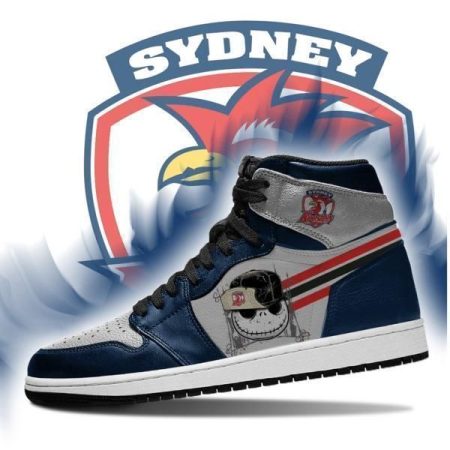 Sydney Roosters NRL AJ1 High Sneakers Shoes For Men And Women