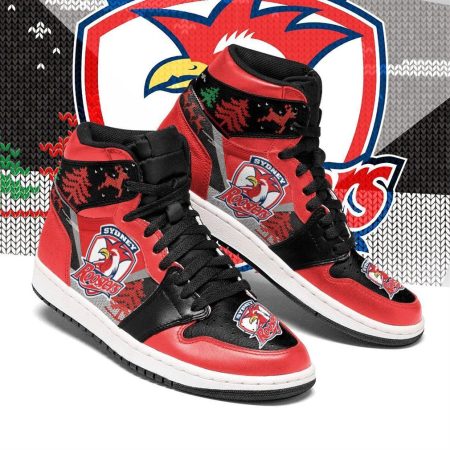 Sydney Roosters NRL AJ1 High Sneakers Shoes For Men And Women