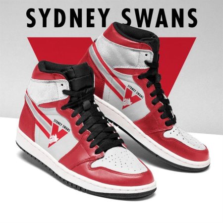 Sydney Swans AFL AJ1 High Sneakers Shoes For Men And Women