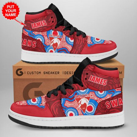 Sydney Swans AJ1 High Sneakers Shoes For Men And Women