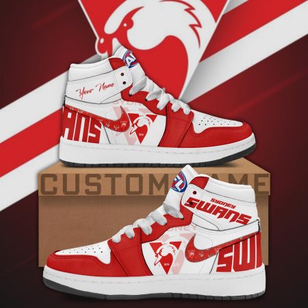 Sydney Swans AJ1 High Sneakers Shoes For Men And Women