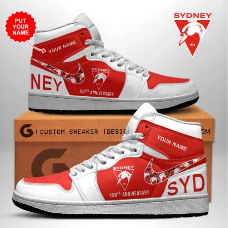 Sydney Swans AJ1 High Sneakers Shoes For Men And Women