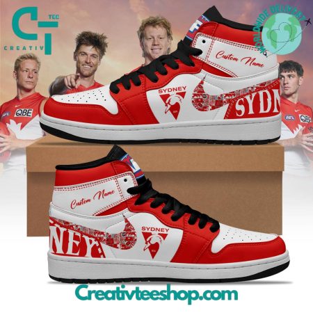 Sydney Swans AJ1 High Sneakers Shoes For Men And Women