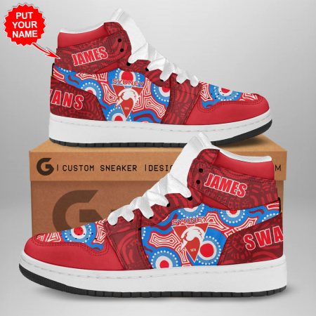 Sydney Swans AJ1 High Sneakers Shoes For Men And Women