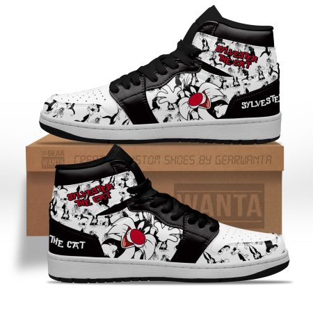 Sylvester The Cat AJ1 High Sneakers Shoes For Men And Women