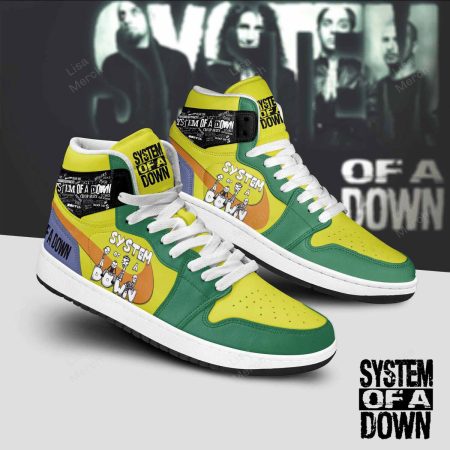 System Of A Down AJ1 High Sneakers Shoes For Men And Women