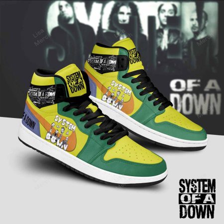System Of A Down AJ1 High Sneakers Shoes For Men And Women
