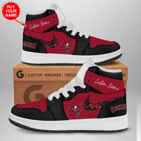 Tampa Bay Buccaneers AJ1 High Sneakers Shoes For Men And Women
