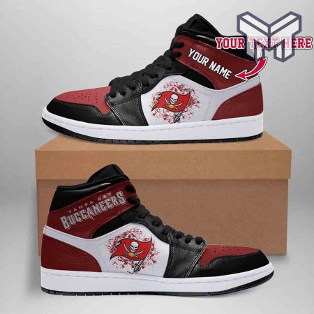Tampa Bay Buccaneers AJ1 High Sneakers Shoes For Men And Women
