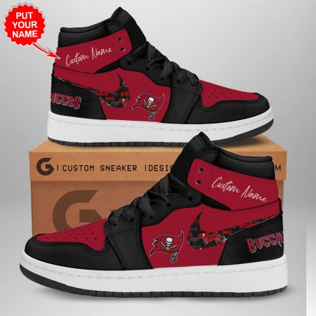 Tampa Bay Buccaneers AJ1 High Sneakers Shoes For Men And Women