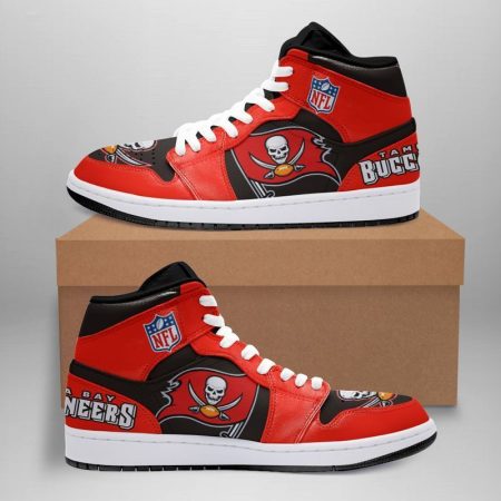 Tampa Bay Buccaneers NFL AJ1 High Sneakers Shoes For Men And Women