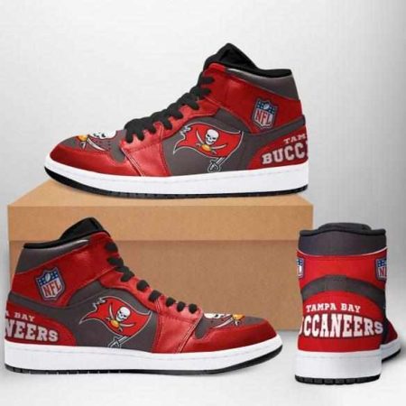 Tampa Bay Buccaneers NFL AJ1 High Sneakers Shoes For Men And Women