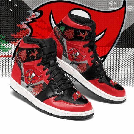 Tampa Bay Buccaneers NFL AJ1 High Sneakers Shoes For Men And Women