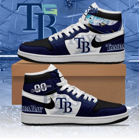 Tampa Bay Rays AJ1 High Sneakers Shoes For Men And Women