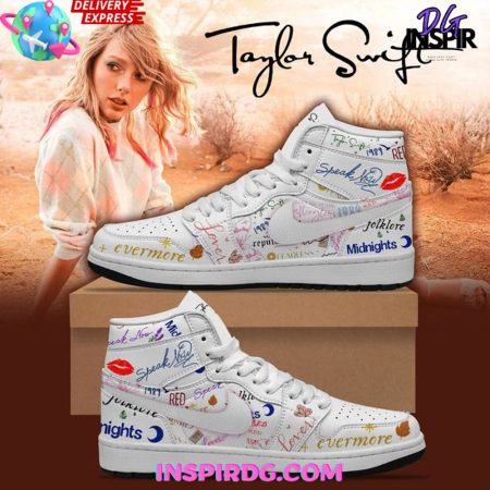 Taylor Swift AJ1 High Sneakers Shoes For Men And Women