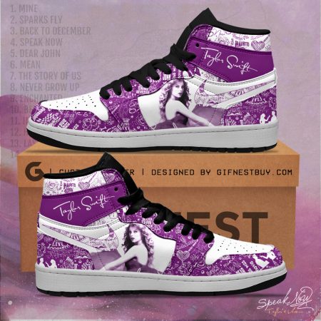 Taylor Swift AJ1 High Sneakers Shoes For Men And Women