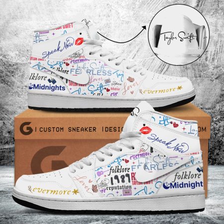 Taylor Swift AJ1 High Sneakers Shoes For Men And Women