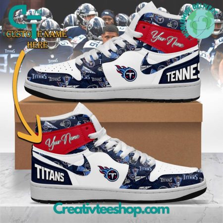 Tennessee Titans AJ1 High Sneakers Shoes For Men And Women
