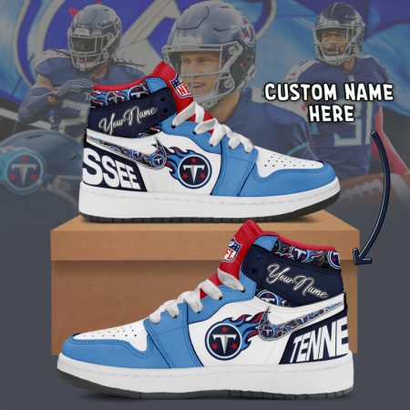 Tennessee Titans AJ1 High Sneakers Shoes For Men And Women