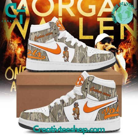 Tennessee Volunteers AJ1 High Sneakers Shoes For Men And Women