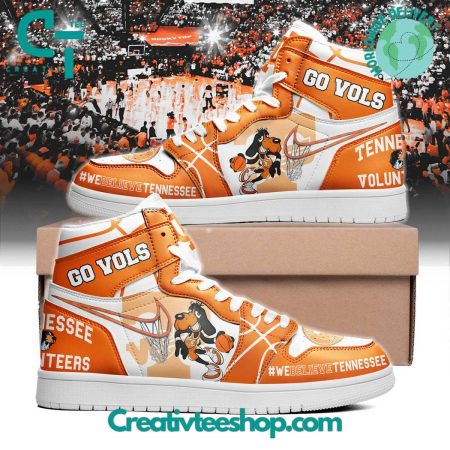 Tennessee Volunteers AJ1 High Sneakers Shoes For Men And Women