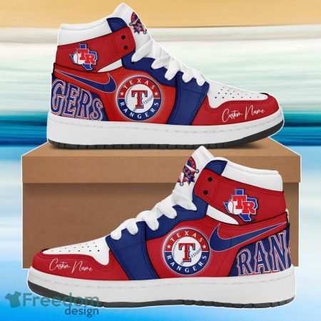 Texas Rangers AJ1 High Sneakers Shoes For Men And Women