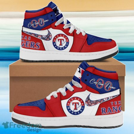 Texas Rangers AJ1 High Sneakers Shoes For Men And Women