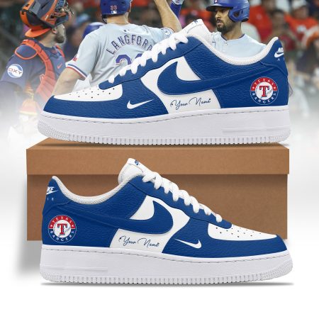 Texas Rangers AJ1 High Sneakers Shoes For Men And Women