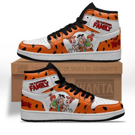 The Flintstones Family AJ1 High Sneakers Shoes For Men And Women
