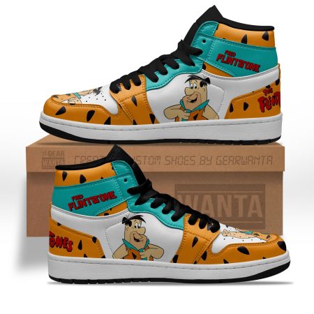 The Flintstones Fred Flintstones AJ1 High Sneakers Shoes For Men And Women