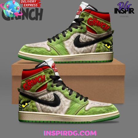 The Grinch AJ1 High Sneakers Shoes For Men And Women