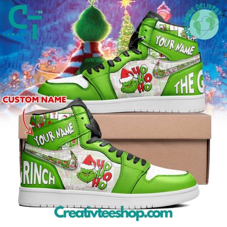 The Grinch AJ1 High Sneakers Shoes For Men And Women
