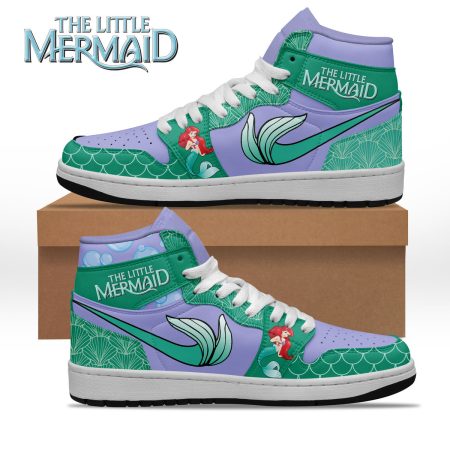 The Little Mermaid AJ1 High Sneakers Shoes For Men And Women
