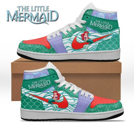 The Little Mermaid AJ1 High Sneakers Shoes For Men And Women