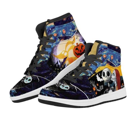 The Nightmare Before Christmas AJ1 High Sneakers Shoes For Men And Women