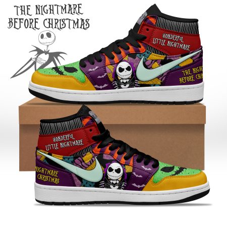 The Nightmare Before Christmas AJ1 High Sneakers Shoes For Men And Women
