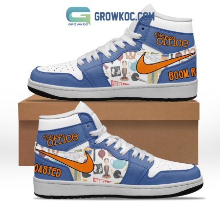 The Office Boom Roasted AJ1 High Sneakers Shoes For Men And Women