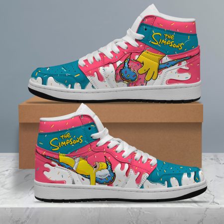 The Simpsons AJ1 High Sneakers Shoes For Men And Women