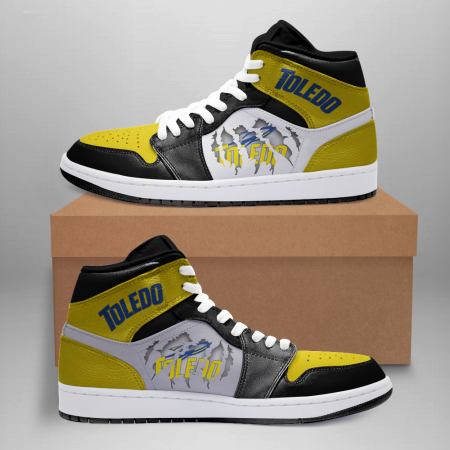 Toledo Rockets AJ1 High Sneakers Shoes For Men And Women