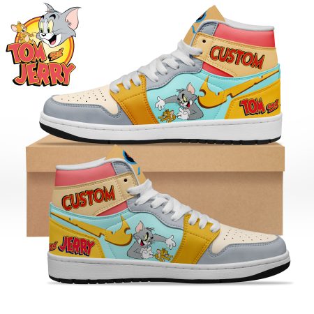 Tom & Jerry AJ1 High Sneakers Shoes For Men And Women