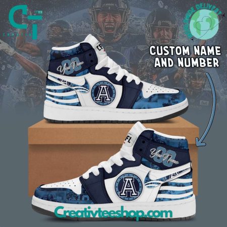 Toronto Argonauts  AJ1 High Sneakers Shoes For Men And Women