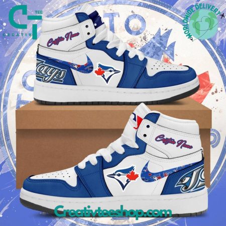 Toronto Blue Jays AJ1 High Sneakers Shoes For Men And Women
