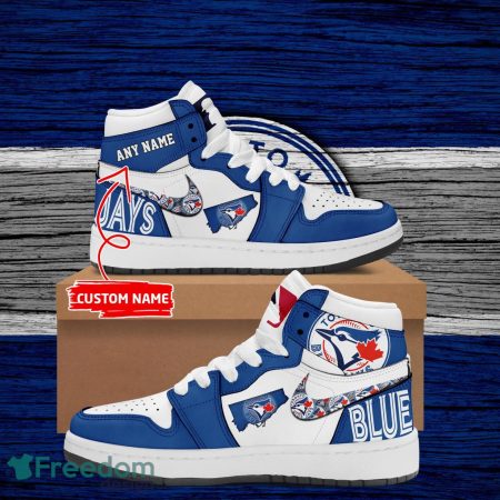 Toronto Blue Jays AJ1 High Sneakers Shoes For Men And Women