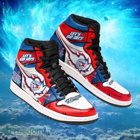 Toronto Blue Jays AJ1 High Sneakers Shoes For Men And Women